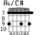 A6/C# para guitarra - versión 6