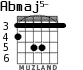 Abmaj5- para guitarra - versión 3