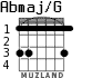 Abmaj/G para guitarra - versión 1