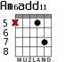 Am6add11 para guitarra - versión 6