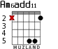 Am6add11 para guitarra - versión 1