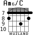 Am6/C para guitarra - versión 5
