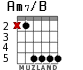 Am7/B para guitarra - versión 2