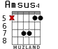 Amsus4 para guitarra - versión 5