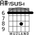 A#7sus4 para guitarra - versión 4