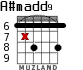 A#madd9 para guitarra - versión 2