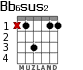 Bb6sus2 para guitarra - versión 1
