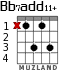 Bb7add11+ para guitarra - versión 2