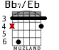Bb7/Eb para guitarra
