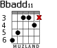 Bbadd11 para guitarra - versión 2