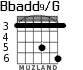 Bbadd9/G para guitarra