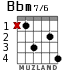 Bbm7/6 para guitarra - versión 1