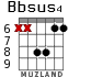 Bbsus4 para guitarra - versión 4