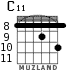 C11 para guitarra