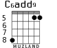 C6add9 para guitarra - versión 4
