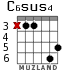 C6sus4 para guitarra