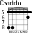 C7add11 para guitarra - versión 4