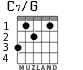 C7/G para guitarra