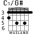 C7/G# para guitarra - versión 1
