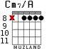 Cm7/A para guitarra - versión 7