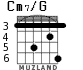 Cm7/G para guitarra - versión 2