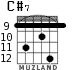 C#7 para guitarra - versión 5