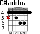 C#add11+ para guitarra - versión 3
