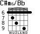 C#m6/Bb para guitarra - versión 5
