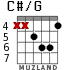 C#/G para guitarra