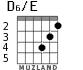 D6/E para guitarra - versión 2