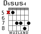 D6sus4 para guitarra - versión 5