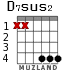 D7sus2 para guitarra - versión 2