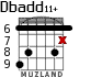 Dbadd11+ para guitarra - versión 5