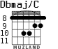 Dbmaj/C para guitarra - versión 6