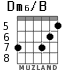 Dm6/B para guitarra - versión 4