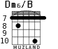 Dm6/B para guitarra - versión 7