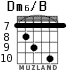 Dm6/B para guitarra - versión 8