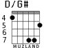 D/G# para guitarra - versión 2
