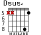 Dsus4 para guitarra - versión 4