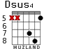Dsus4 para guitarra - versión 5