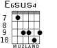 E6sus4 para guitarra - versión 8
