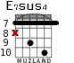 E7sus4 para guitarra - versión 10
