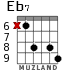 Eb7 para guitarra - versión 3