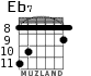 Eb7 para guitarra - versión 4