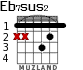 Eb7sus2 para guitarra - versión 1