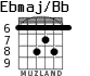 Ebmaj/Bb para guitarra - versión 6