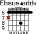 Ebsus4add9 para guitarra