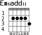 Em6add11 para guitarra - versión 3
