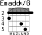 Emadd9/G para guitarra - versión 2
