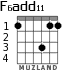F6add11 para guitarra - versión 1